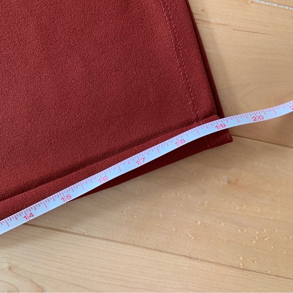 Burnt orange/ rust cropped wide leg pant - ASOS US 2 - Picture 11 of 14